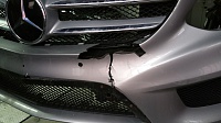 Ремонт бампера . Mercedes B AMG